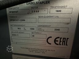 Toyota 8FBM16T - FREIHUB-MAST !!!
