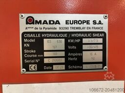 AMADA PROMECAM GS 630 CNC PNEUMATIC SHEET SUPPORTS