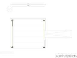21,25 m² Lagerbühne + Treppe 500 kg/m² Geländer an zwei Seiten, Oberkante 300cm