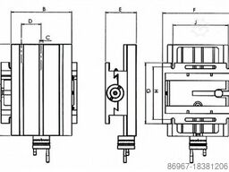 CORMAK Stół krzyżowy 225X175 mm KP202