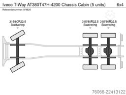 Iveco T-Way AT380T47H-4200 Chassis Cabin (5 units)