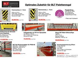 ca. 100,16 lfm. Palettenregale H: 550cm Fachlast : 3000 kg , 432 Palettenplätze
