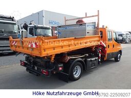 IVECO 70 C 18 DoKa/Kipper/Palfinger Kran/Greifer/2xAHK