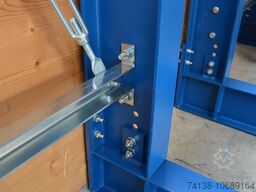 Kragarmregal einseitig Höhe: 4.200 mm Nutztiefe: 1.200 mm / Länge: 4.000 mm