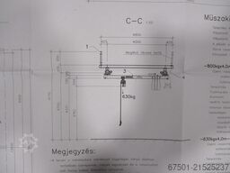DEMAG  800 kg + 630 kg  + Laufschiene (3456)