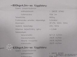 DEMAG  800 kg + 630 kg  + Laufschiene (3456)