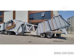 Polygonmach mobile 60m3/hour concrete batching plant