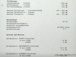 EUMACH MC 1050 P incl. NIKKEN 4te - Achse