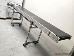 Aluminum frame mobile conveyor belt 3400x540mm