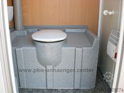 Vezeko MOBI3211 Bauwagen 4-Personen Chemie-WC Lager 1300kg 313x217x212cm Mannschaftswagen