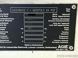 Agie Agiematic T + Agiepuls 60 HSF