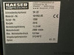 Kaeser Schraubenkompressor SK 22 - mit Trockner, Entöler und 2.000L Tank