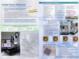 Tribo technic Scratch-Testers Millennium 200