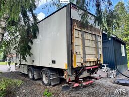 Limetec 2 axle City trailer w/ full side opening.