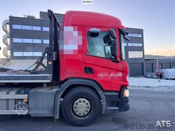 Scania P450 6x2 lift dumper with only 282,000 km