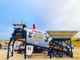 FABO Mobile Concrete Batching Plant 60 m3/h Mobile Concrete Batching Plant