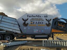FABO Mobile Concrete Batching Plant 60 m3/h Mobile Concrete Batching Plant