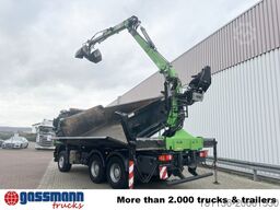 Mercedes-Benz Actros 3341 K 6x4, Bormatik links, Heckkran Penz