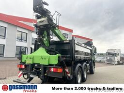 Mercedes-Benz Actros 3341 K 6x4, Bormatik links, Heckkran Penz