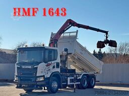 Auto-dizalica montirana na kamionu SCANIA G 410 Kipper 4,90m * HMF 1643 + FUNK *6x4