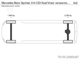 Mercedes-Benz Sprinter 314 CDI Koel/Vries/ verwarmen 220 volt...
