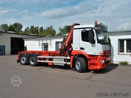 MERCEDES-BENZ Arocs 2532 Abrollkipper KRAN FUNK lift/lenk