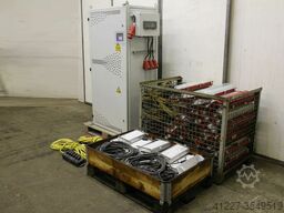 Kaufel mit Batterien und Ladegerät
