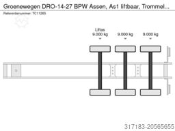 Groenewegen DRO-14-27 BPW Assen, As1 liftbaar, Trommelremmen