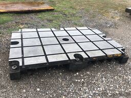 Taques acier rainurée - Steel Plates 2210 x 1500 x 260 mm