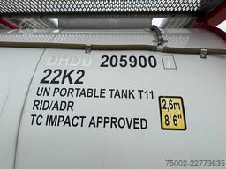 CIMC 20FT ISO / 24.960L / 1-COMP / 3 BAFFLES / UN PO...