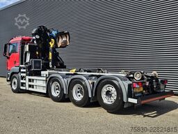 MAN TGS 35.430 8x4-4 BL / HAAKARM + Z KRAAN / CRANE