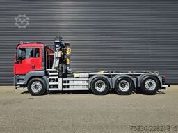 MAN TGS 35.430 8x4-4 BL / HAAKARM + Z KRAAN / CRANE