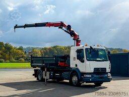 RENAULT D 18 * ABROLLKIPPER + HMF 1220 K-R * TOP!