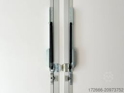 Blyss H25522HTN | WEISS 520X223X230CM 2500KG VERKAUFSANHÄNGER | 2X VERKAUFSKLAPPE