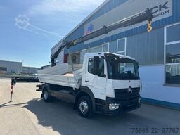 MERCEDES-BENZ 1224 K Atego 2 Seiten Kipper Hiab 078 X Duo
