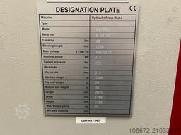 BAYKAL PBS 1250-40 HYDRAULIC DOWNSTROKING CNC P