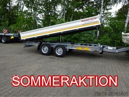 Möslein TTD 11 Weiß  neuer Tandem 3- Seitenkipper Tieflader-- Neufahrzeug --
