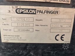 VOLVO FH500 / Holzkran Epsilon S270L / 70000 Kg GG