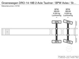 Groenewegen DRO-14-18B 2-Axle Tautiner / BPW Axles / Steeri...