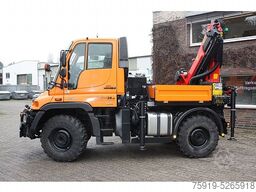 Mercedes-Benz UNIMOG 300 Wandler mit Kran PK 9002 u. Seilwinde