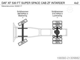 DAF XF 530 FT SUPER SPACE CAB ZF INTARDER