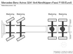 Mercedes-Benz Actros 3241 8x4/Abrollkipper+Fassi F155/Euro5