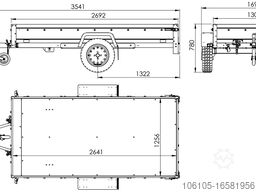 Unitrailer GARDEN TRAILER 264 KIPP MIT ALUDECKEL