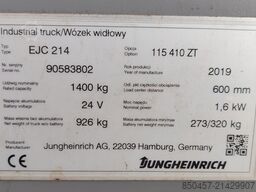 Jungheinrich EJC 214 4.1m/ 2019y/ 3108mh Batt2025