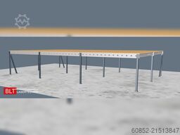 10x15m Lagerbühne , Belastung : 500kg/qm Unterkante: 2,5m ,ca. 150qm Systembühne