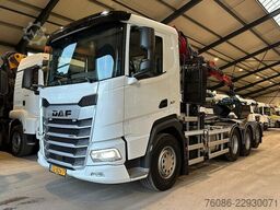DAF XF480 8x4 TRIPLE Palfinger Z kraan/Afstandsbedi...