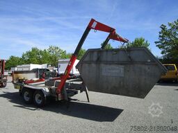 Unsinn Absetzcontainer Anhänger+Teleskop+Deckelmulde