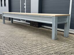 Packtisch Werktisch Arbeitstisch Abm: 3.200 x 850 x 940 mm (BxTxH)