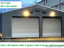 HallGruppen Zelthalle 40 x 20 meter 6-9 meter height