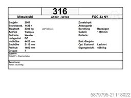 Mitsubishi FGC33NY | 3300kg | 4,42m | 1432h